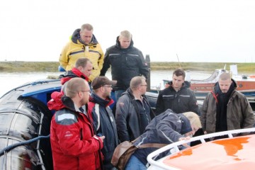 Besuch beim Rettungsboot